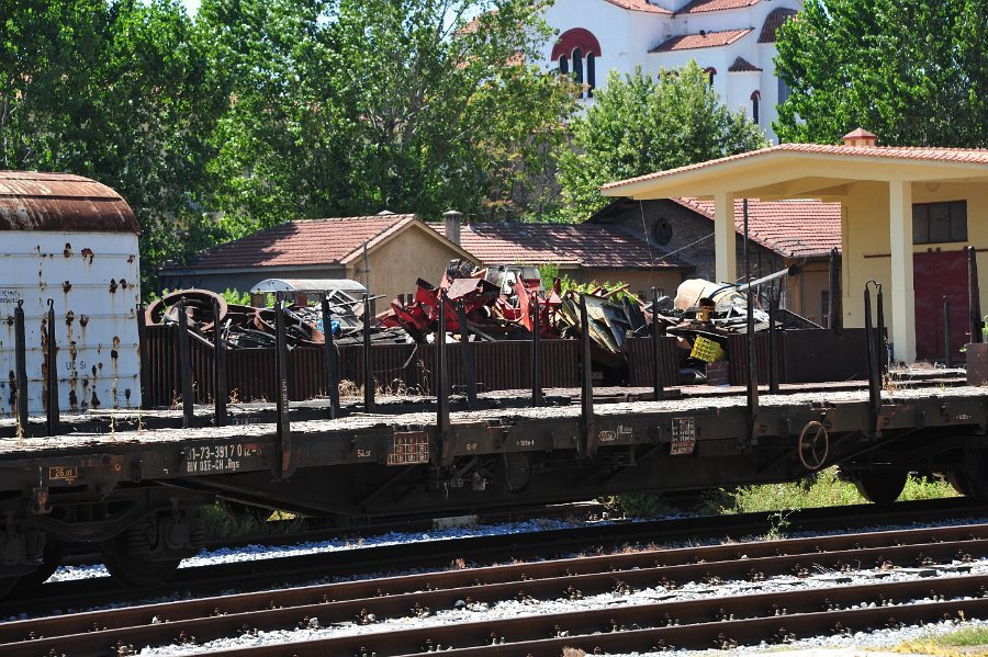 Dampflokomotiven und andere Hauptbahnhof Volos (29)